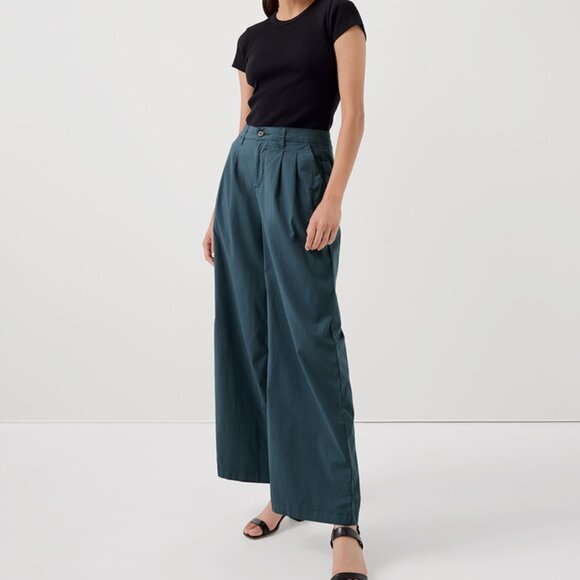 Pact Boulevard Brushed Twill Wide Leg Trouser, XL in Ore - Picture 2 of 10